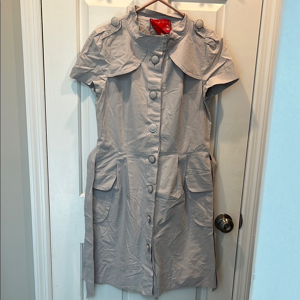 Dazzle Spirea Button Front Dress